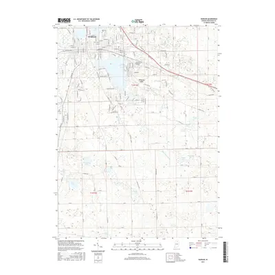 2016 Map of Warsaw, 2016 Print