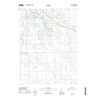 2019 Map of Warsaw, 2019 Print