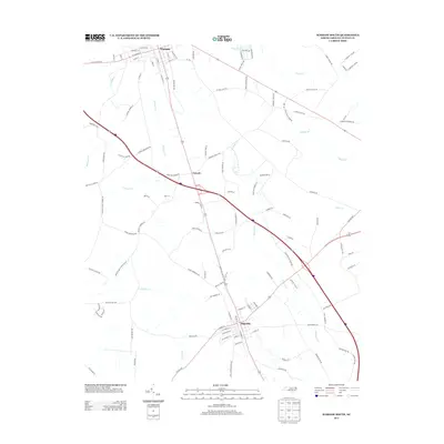 2013 Map of Warsaw South, 2013 Print