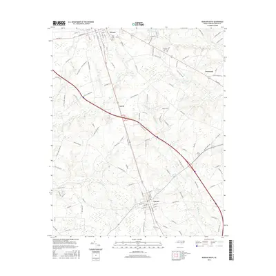 2016 Map of Warsaw South, 2016 Print