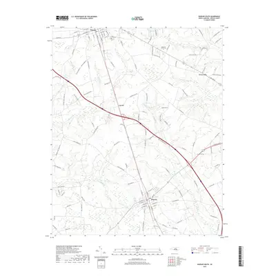 2019 Map of Warsaw South, 2019 Print
