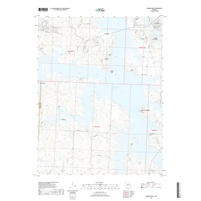 2017 Map of Warsaw West, 2017 Print