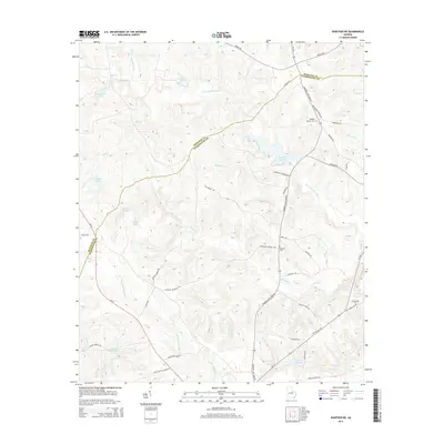 2014 Map of Warthen NE, 2014 Print