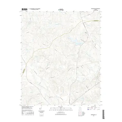 2017 Map of Warthen NE, 2017 Print