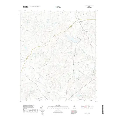 2020 Map of Warthen NE, 2020 Print