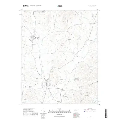 2019 Map of Wartrace, 2019 Print