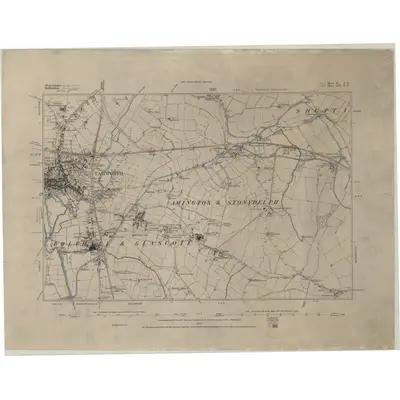 1882 Map of Warwickshire II.SE, 1884 Print