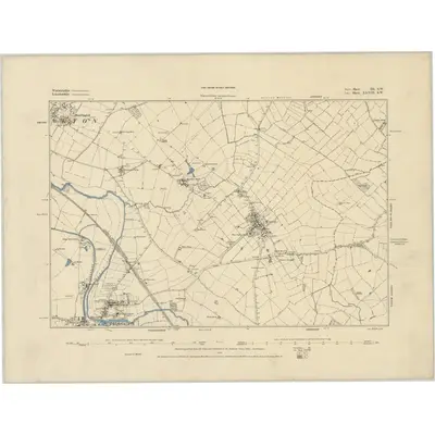 1884 Map of Warwickshire III.SW, 1885 Print