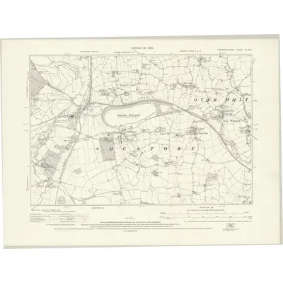 1923 Map of Warwickshire IX.SE, 1925 Print