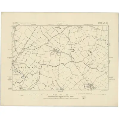 1885 Map of Warwickshire LI.SW, 1886 Print