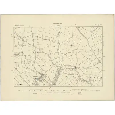 1885 Map of Warwickshire LII.NW, 1886 Print