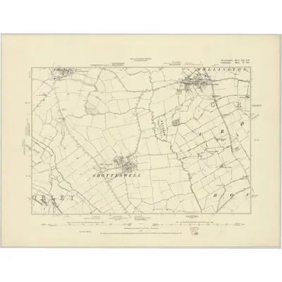 1881 Map of Warwickshire LII.SE, 1886 Print