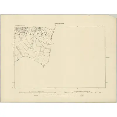 1884 Map of Warwickshire LVII.SE, 1885 Print