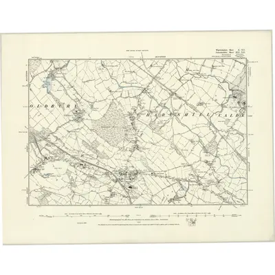 1887 Map of Warwickshire X.NE, 1888 Print