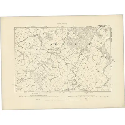1887 Map of Warwickshire X.NW
