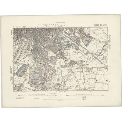 1887 Map of Warwickshire XIV.SW, 1889 Print