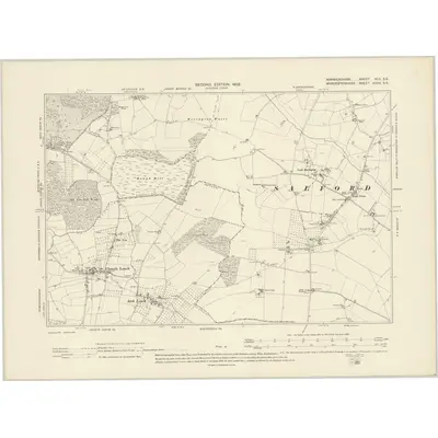 1903 Map of Warwickshire XLII.SE, 1905 Print