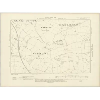 1904 Map of Warwickshire XLVI.NE, 1906 Print