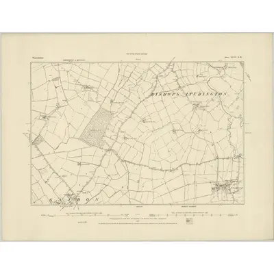 1885 Map of Warwickshire XLVI.NW