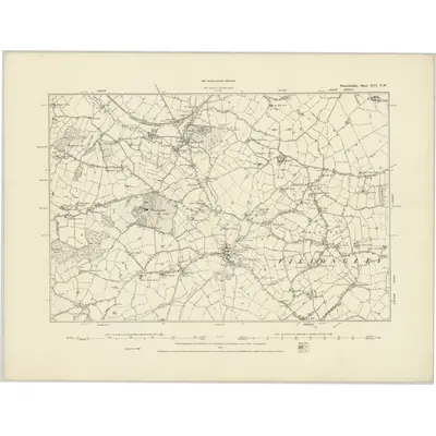 1887 Map of Warwickshire XVI.NW