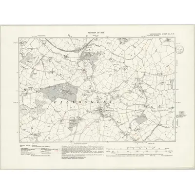 1936 Map of Warwickshire XVI.NW