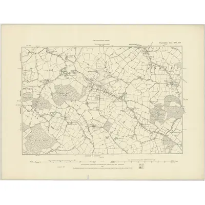 1887 Map of Warwickshire XVI.SW