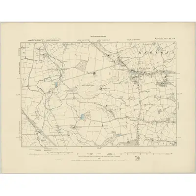 1886 Map of Warwickshire XX.NE