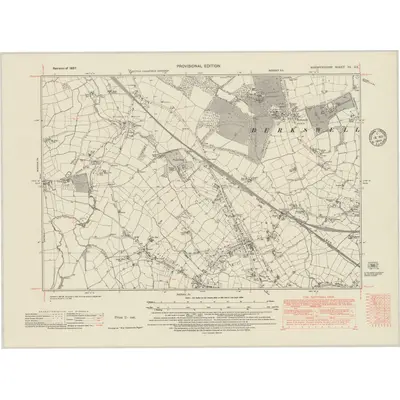1937 Map of Warwickshire XX.SE, 1948 Print