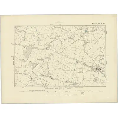1887 Map of Warwickshire XXI.NW