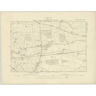 1887 Map of Warwickshire XXI.SW