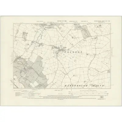 1923 Map of Warwickshire XXIII.NW, 1926 Print