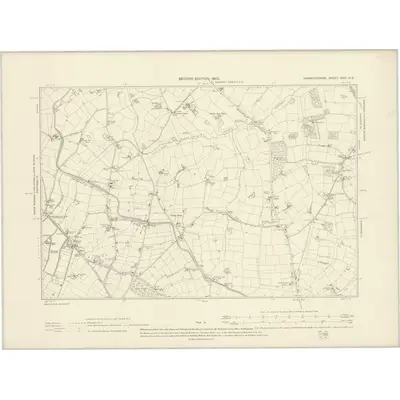 1903 Map of Warwickshire XXIV.NE, 1905 Print