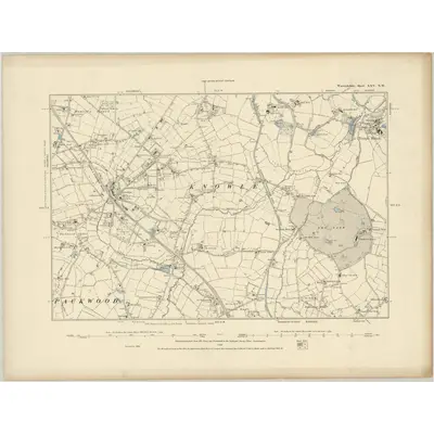1886 Map of Warwickshire XXV.NW