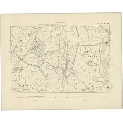 1886 Map of Warwickshire XXV.SW