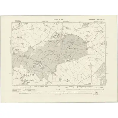 1923 Map of Warwickshire XXVI.SE, 1926 Print