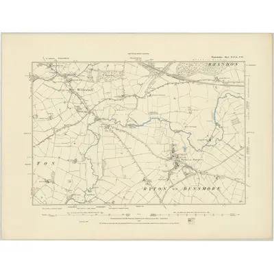 1886 Map of Warwickshire XXVII.NW