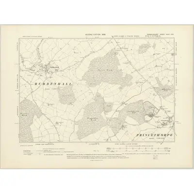 1903 Map of Warwickshire XXVII.SW, 1906 Print