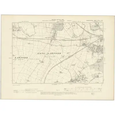 1903 Map of Warwickshire XXVIII.NW, 1905 Print