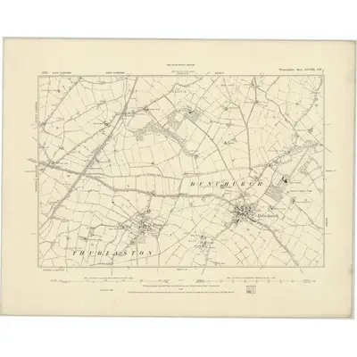 1886 Map of Warwickshire XXVIII.SW