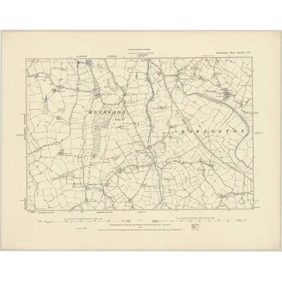 1886 Map of Warwickshire XXXII.NW