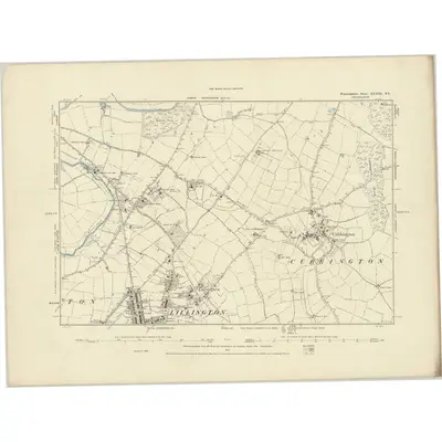 1886 Map of Warwickshire XXXIII.NE, 1887 Print