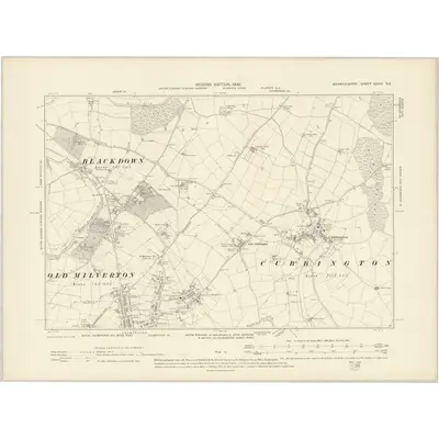 1903 Map of Warwickshire XXXIII.NE, 1905 Print