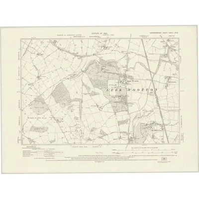 1923 Map of Warwickshire XXXIII.NW, 1926 Print