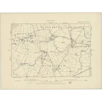 1886 Map of Warwickshire XXXIV.NW