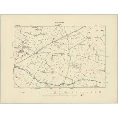 1886 Map of Warwickshire XXXIV.SW