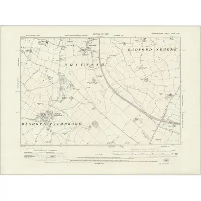 1923 Map of Warwickshire XXXIX.NE, 1926 Print