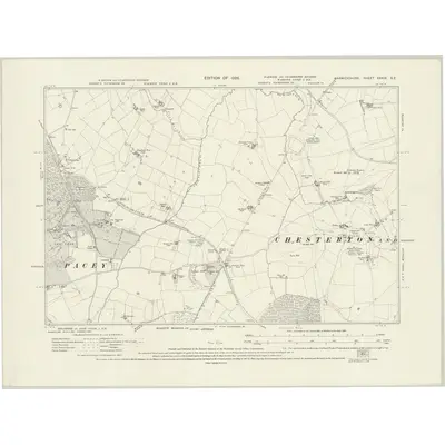 1923 Map of Warwickshire XXXIX.SE, 1926 Print