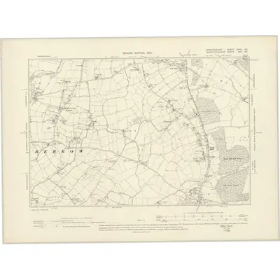 1903 Map of Warwickshire XXXVI.SE, 1905 Print