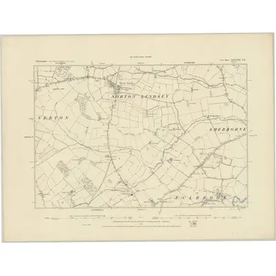 1885 Map of Warwickshire XXXVIII.NE, 1886 Print