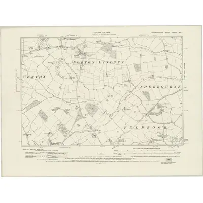1923 Map of Warwickshire XXXVIII.NE, 1926 Print
